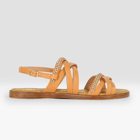 Brown Laiwu embellished sandals by Dune London